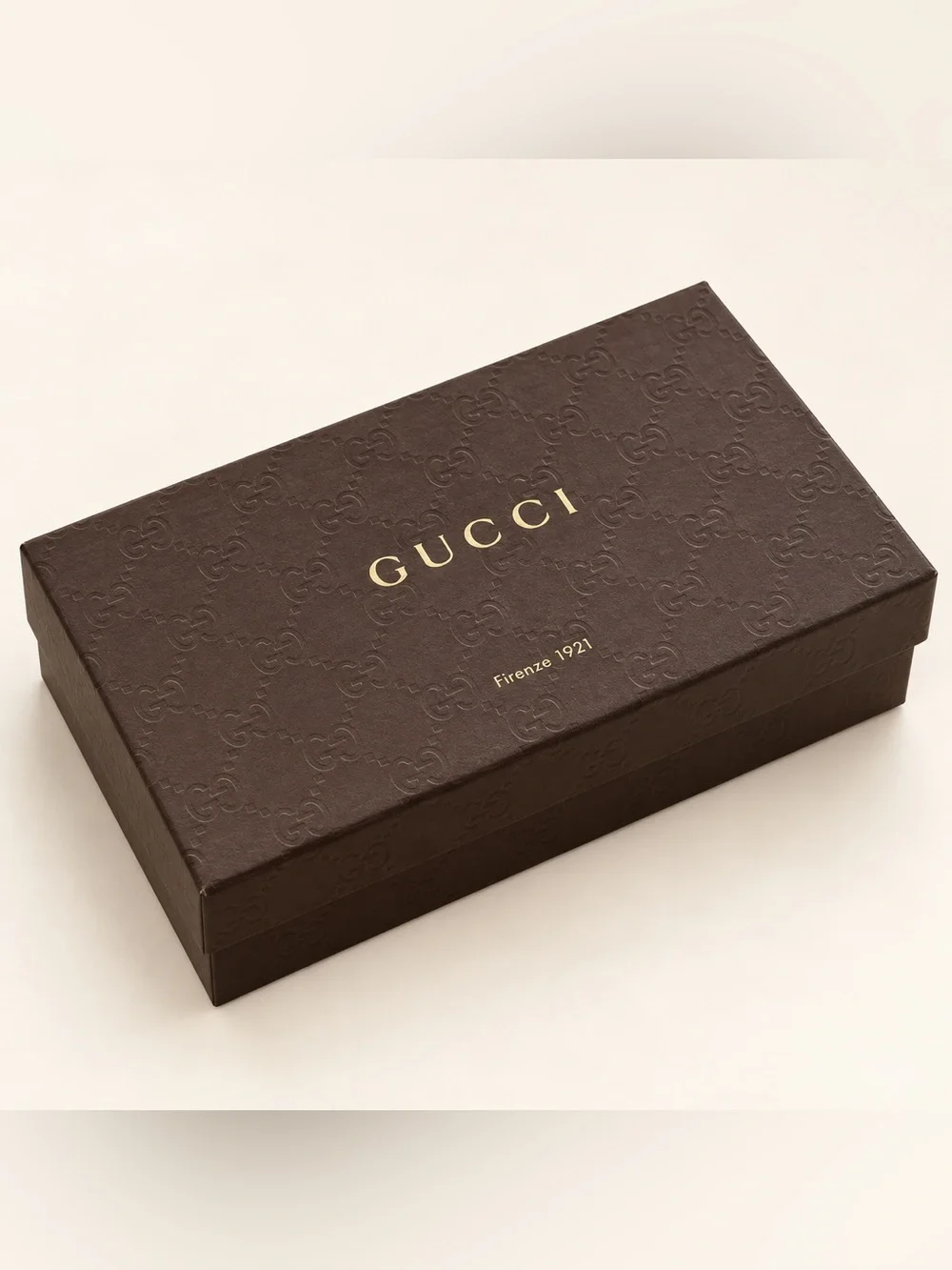 Gucci Firenze 1921 Brown GG Monogram Empty Gift Box With Lid